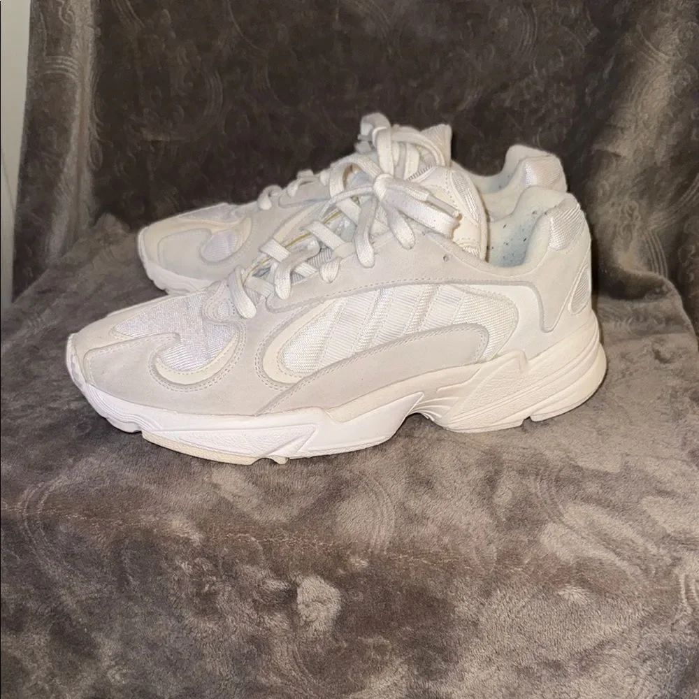 Adidas Cream Sneakers with Chunky Design